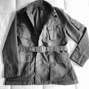 Men’s French Connection Half Trench Coat Gray/XXL